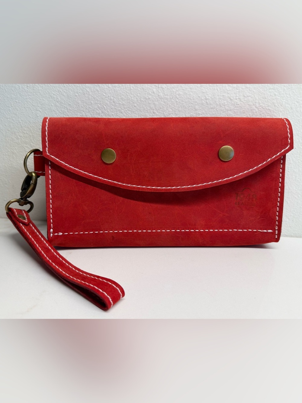 RSD Christie Red Leather Wallet Clutch